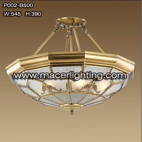 Diamond glasses europ big brass ceiling chandelier light