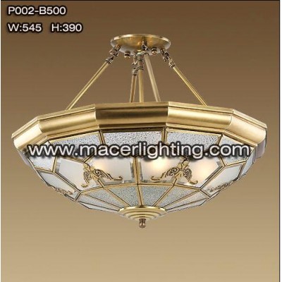 Diamond glasses europ big brass ceiling chandelier light