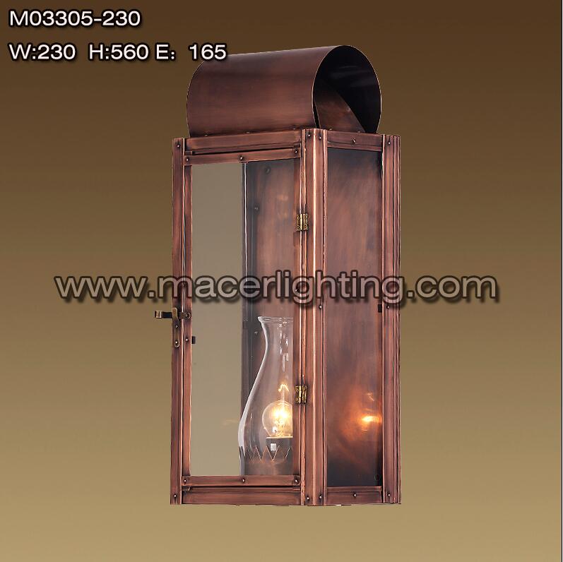 Muslim red copper outdoor project decorative brass wall sconce lamp