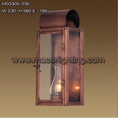 Muslim red copper outdoor project decorative brass wall sconce lamp