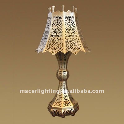 Arabic copper carving lamp with fancy Hollow Glyph